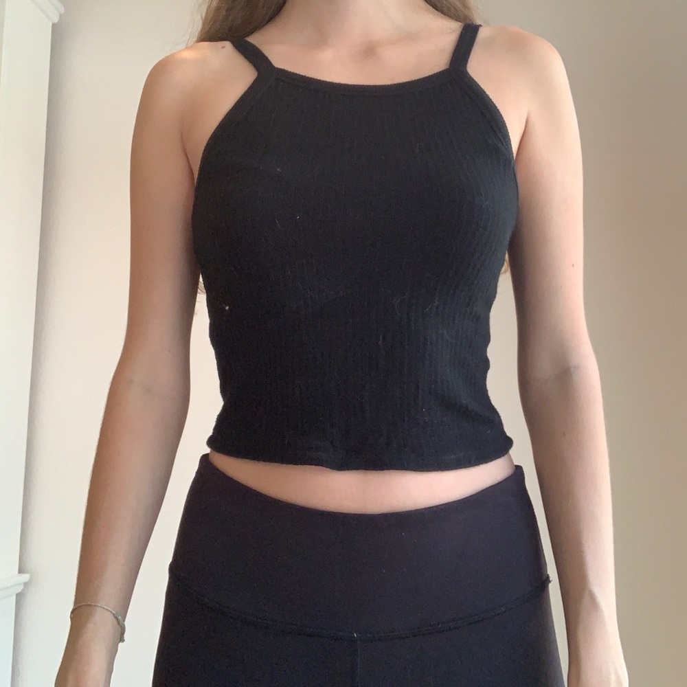 Black tank top